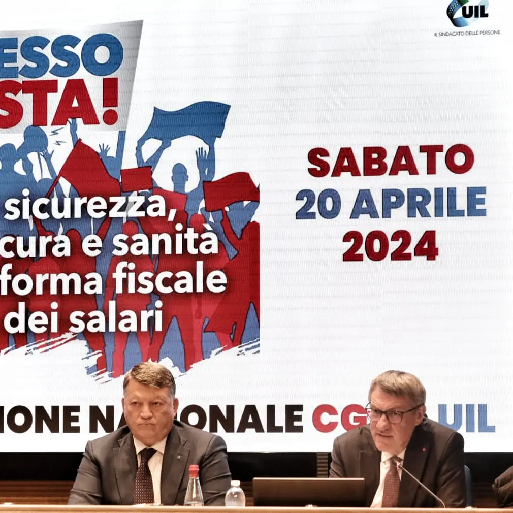 Cgil, Uil: lunedì ore 11.30 conferenza stampa Landini e Bombardieri su manifestazione nazionale 20 aprile a Roma