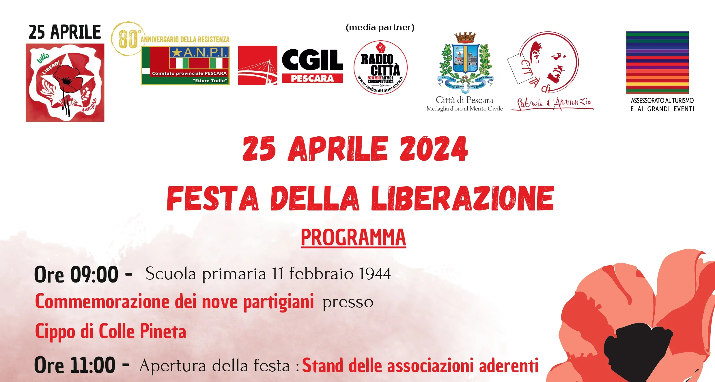 Festa della Liberazione 2024 a Pescara