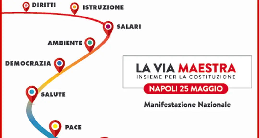 ‘La Via Maestra’, 25 maggio a Napoli manifestazione nazionale