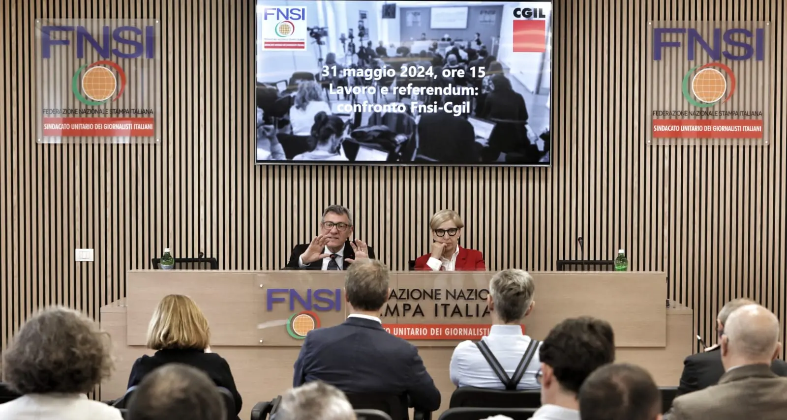 Lavoro e referendum, venerdì 31 maggio confronto in Fnsi con Maurizio Landini e Alessandra Costante