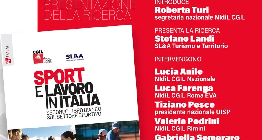 Presentazione della ricerca ‘Sport e lavoro in Italia’. Secondo libro bianco sul settore sportivo