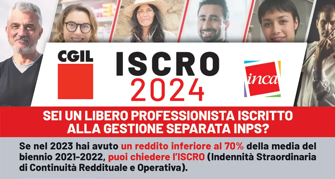 ISCRO 2024: Cgil e Inca, sei un libero professionista iscritto alla gestione separata Inps?