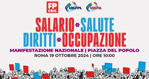 Manifestazione nazionale Fp Cgil, Uil Fpl e Uilpa su ‘Salario, salute, diritti e occupazione’