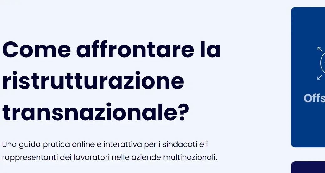 Lanciato il “Transnational Restructuring Navigator”