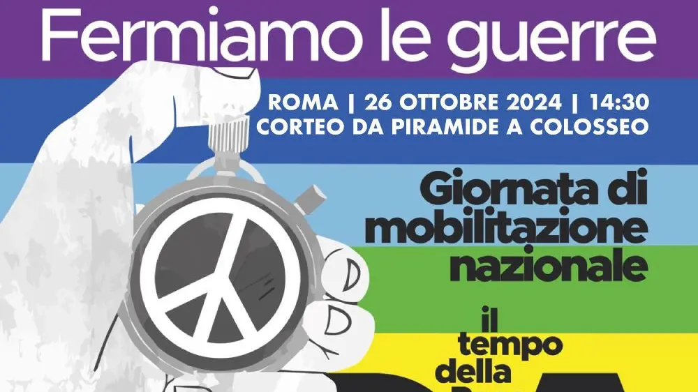 Un arcobaleno di città per dire: “Fermiamo le guerre, il tempo della Pace è ora”