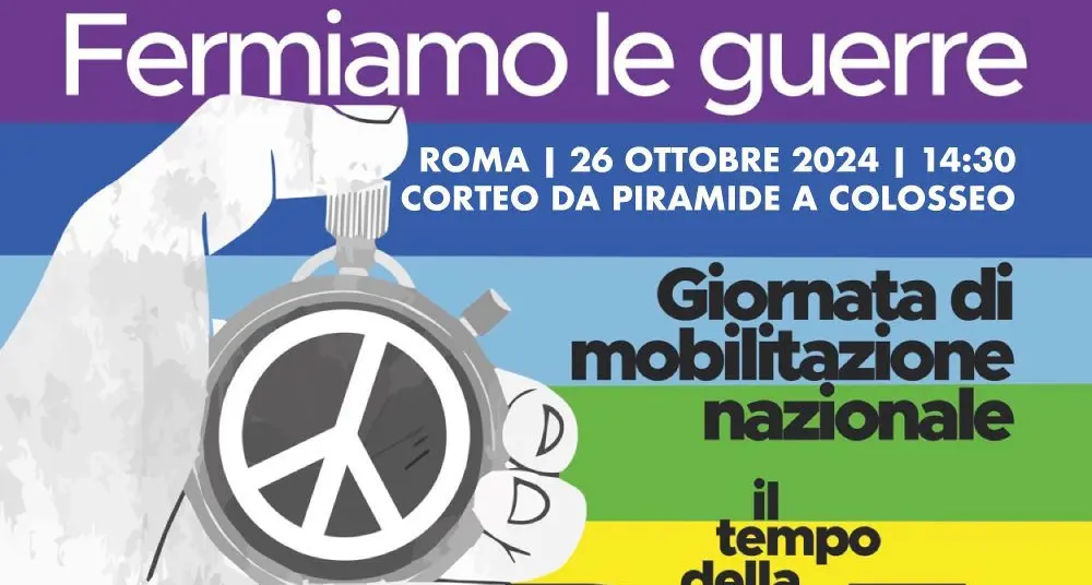 Un arcobaleno di città per dire: “Fermiamo le guerre, il tempo della Pace è ora”