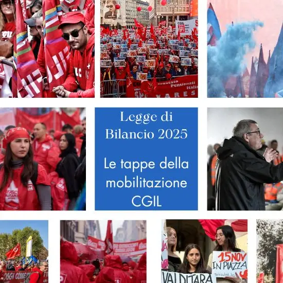 Legge di bilancio 2025, le tappe della mobilitazione Cgil