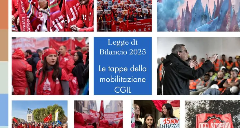 Legge di bilancio 2025, le tappe della mobilitazione Cgil