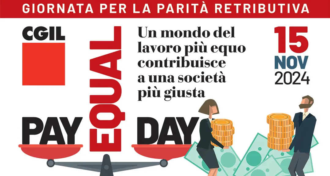 Equal pay day, 15 novembre giornata per la parità retributiva