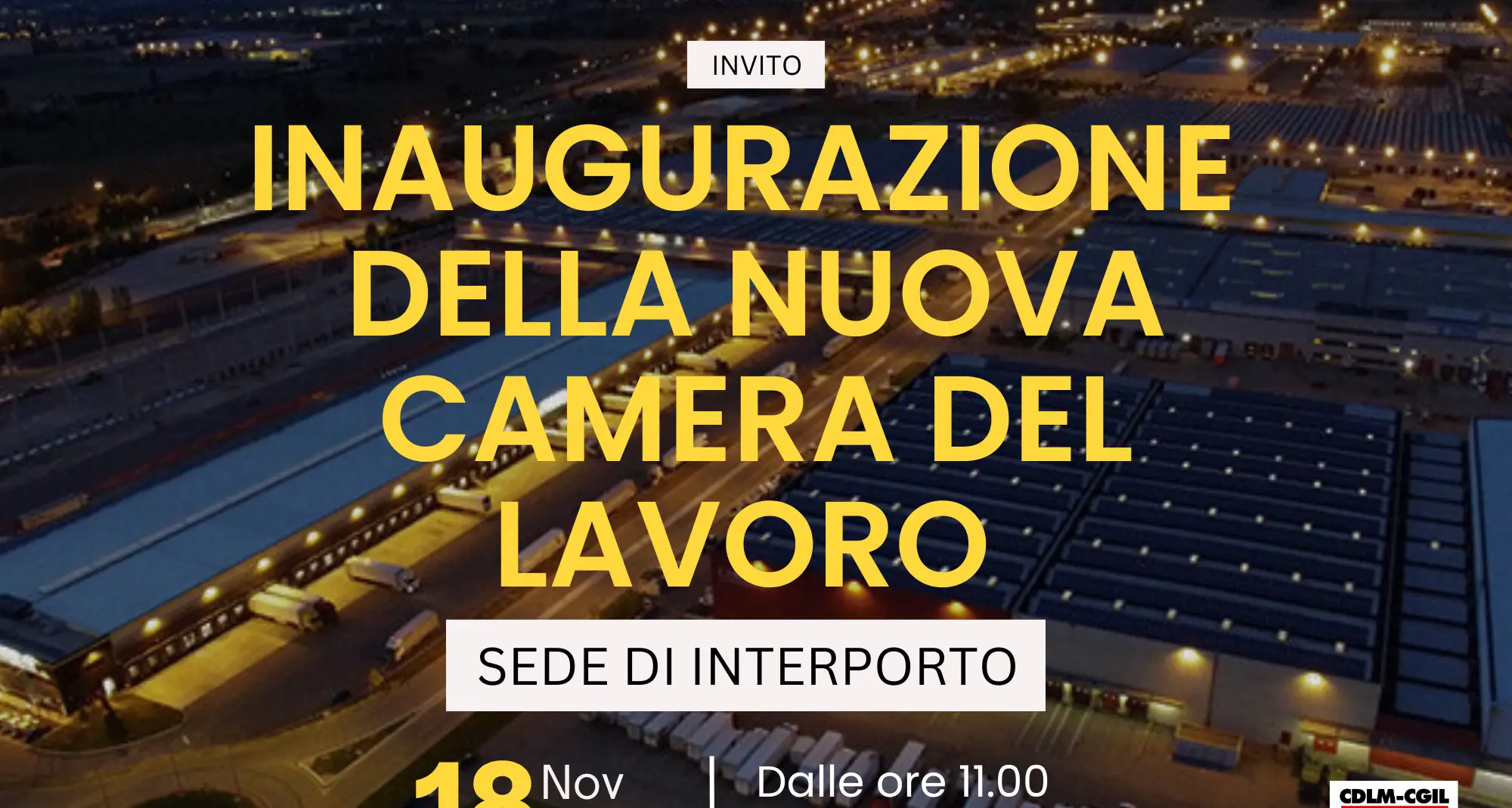 Inaugurazione della nuova camera del lavoro di Bologna