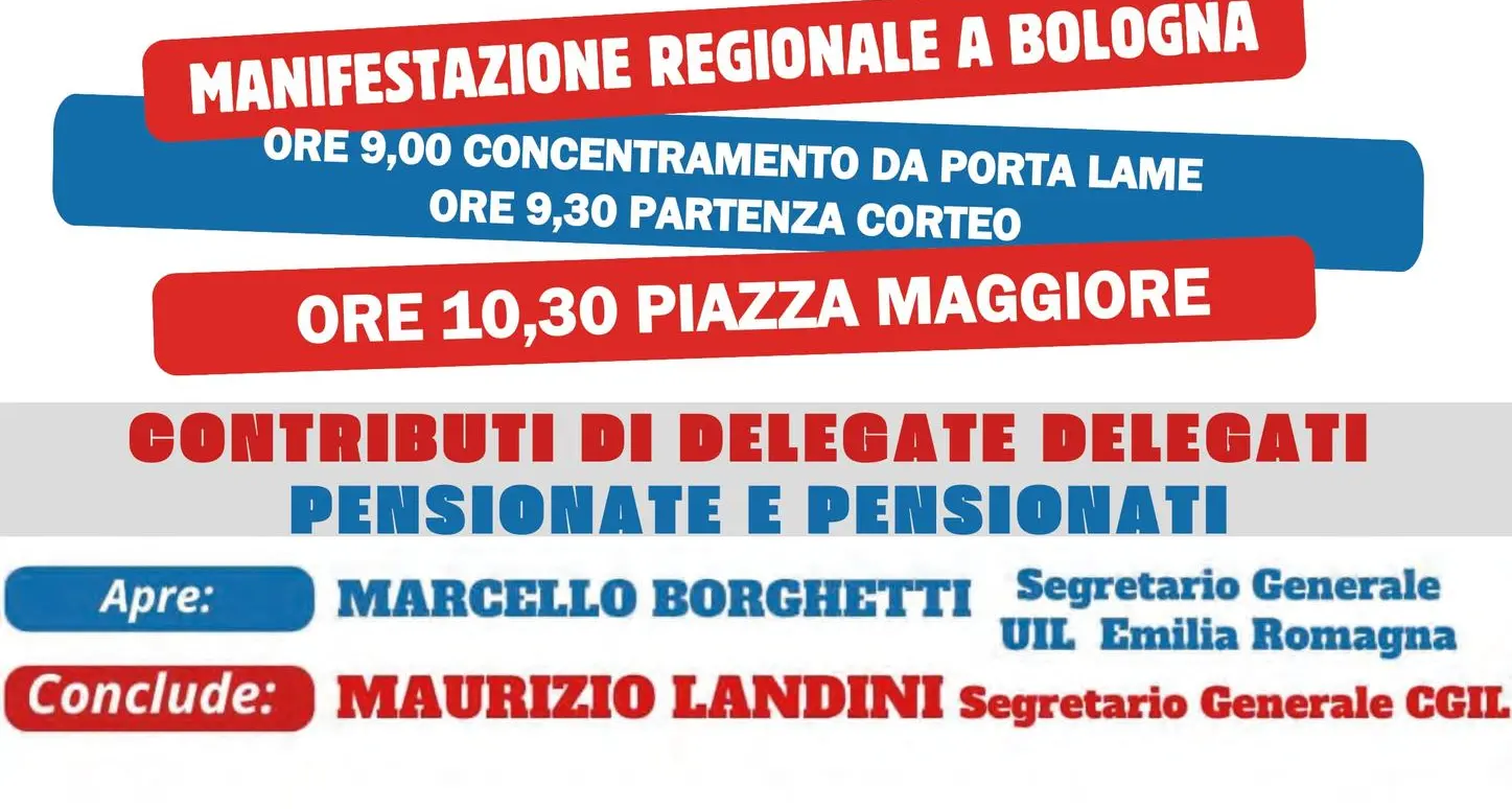 Cgil e Uil sciopero generale per cambiare la manovra di bilancio - Manifestazione regionale a Bologna