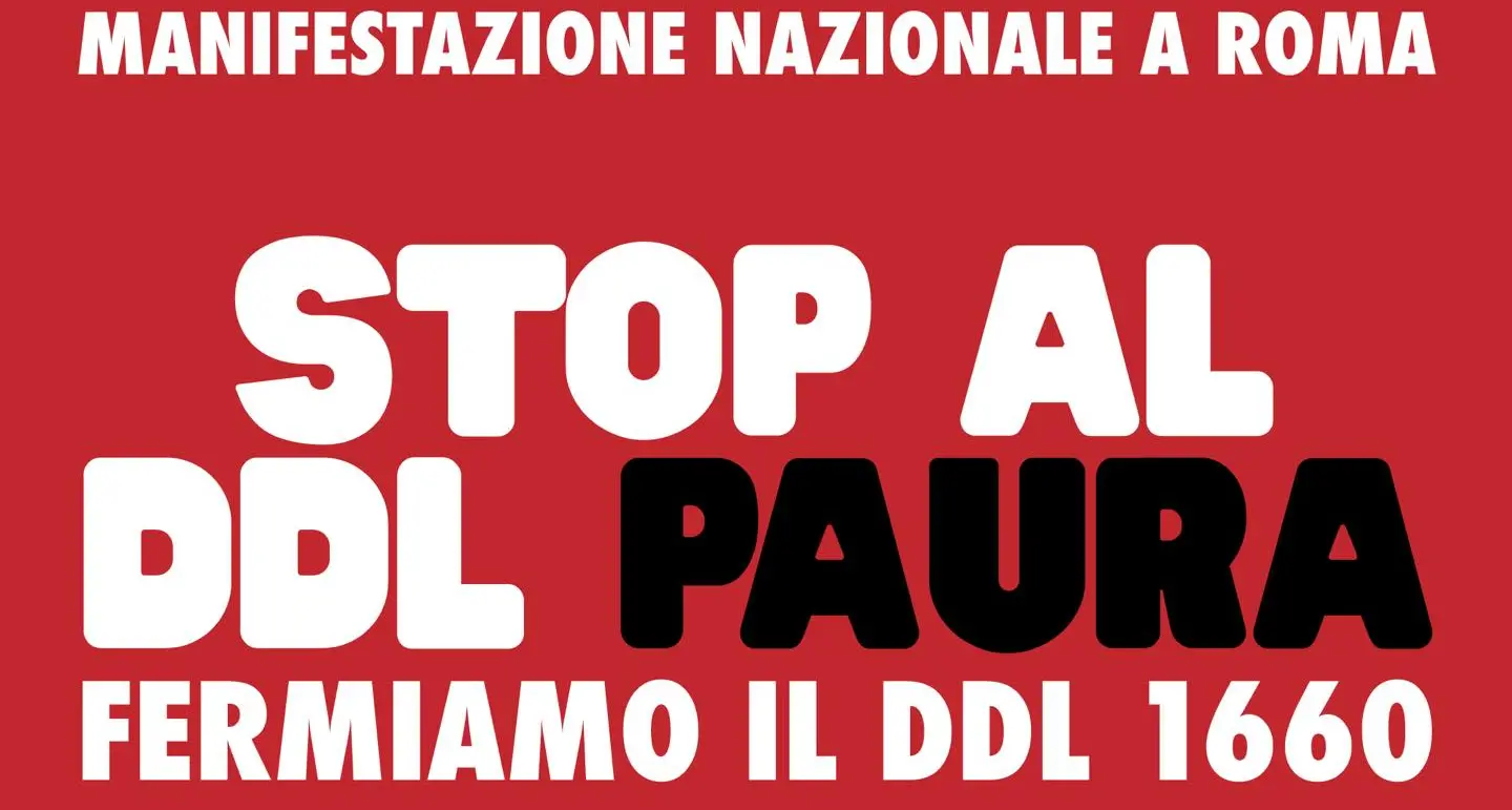 Manifestazione nazionale a Roma contro il ddl sicurezza