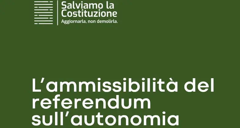 L’ammissibilità del referendum sull’autonomia differenziata