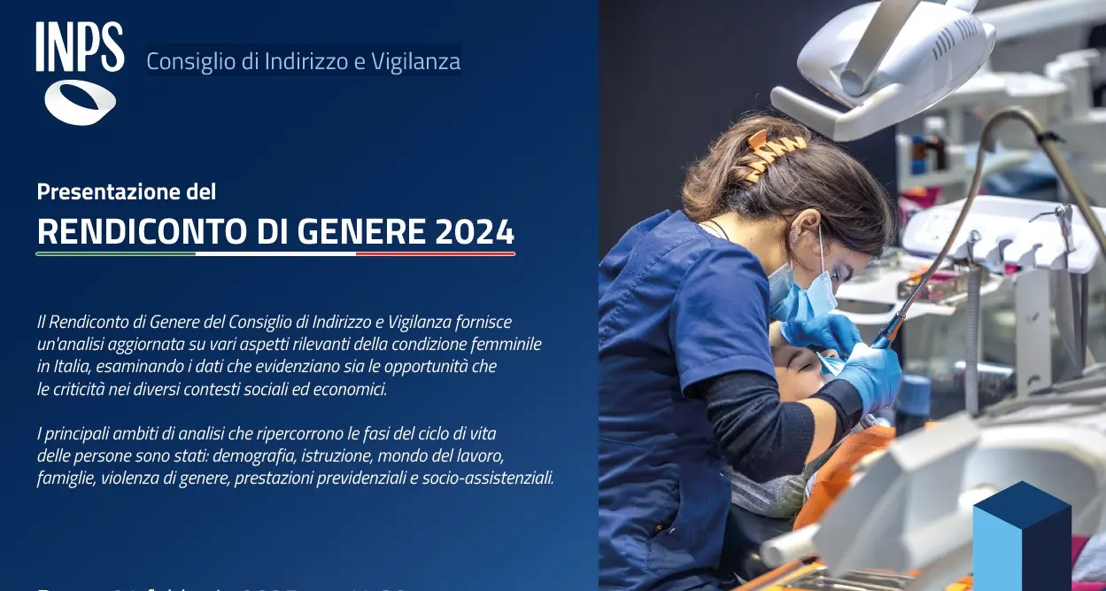 Presentazione del Rendiconto di genere 2024 del Consiglio di Indirizzo e Vigilanza Inps