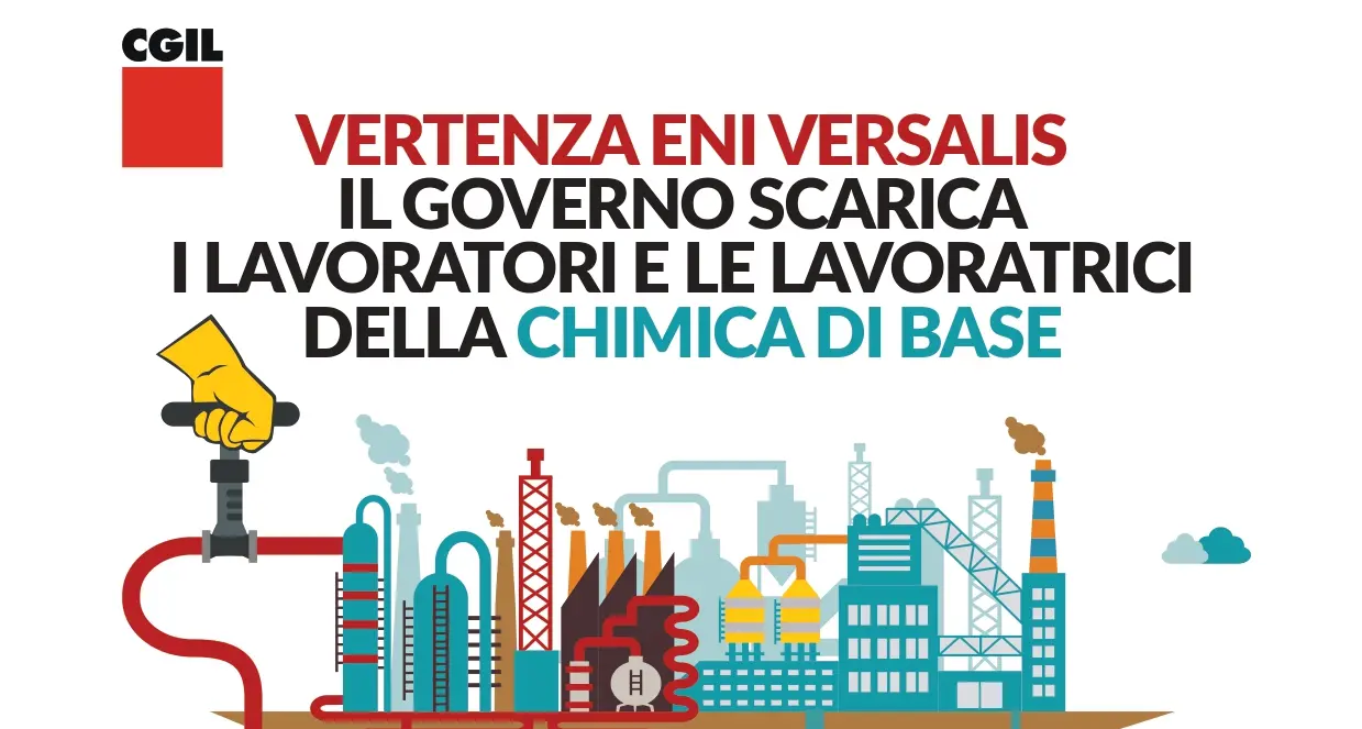 Vertenza Eni Versalis – Presidio a Roma sotto la sede di Eni