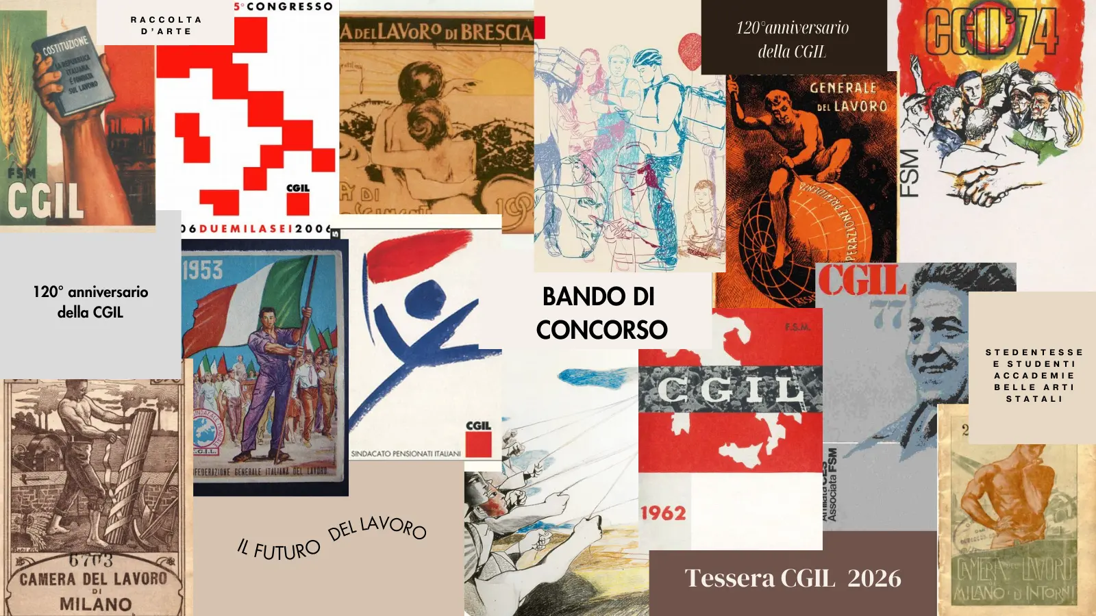 Bando di concorso per la realizzazione dell’immagine della tessera CGIL 2026