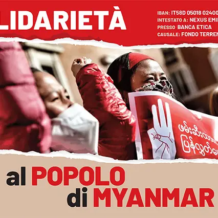 Solidarietà al popolo del Myanmar: la CGIL avvia una raccolta fondi per gli aiuti umanitari