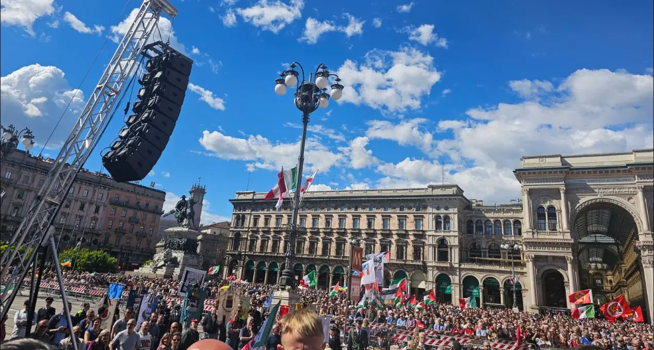 25 aprile, Landini a Milano: a noi lezioni su democrazia non deve farle nessuno
