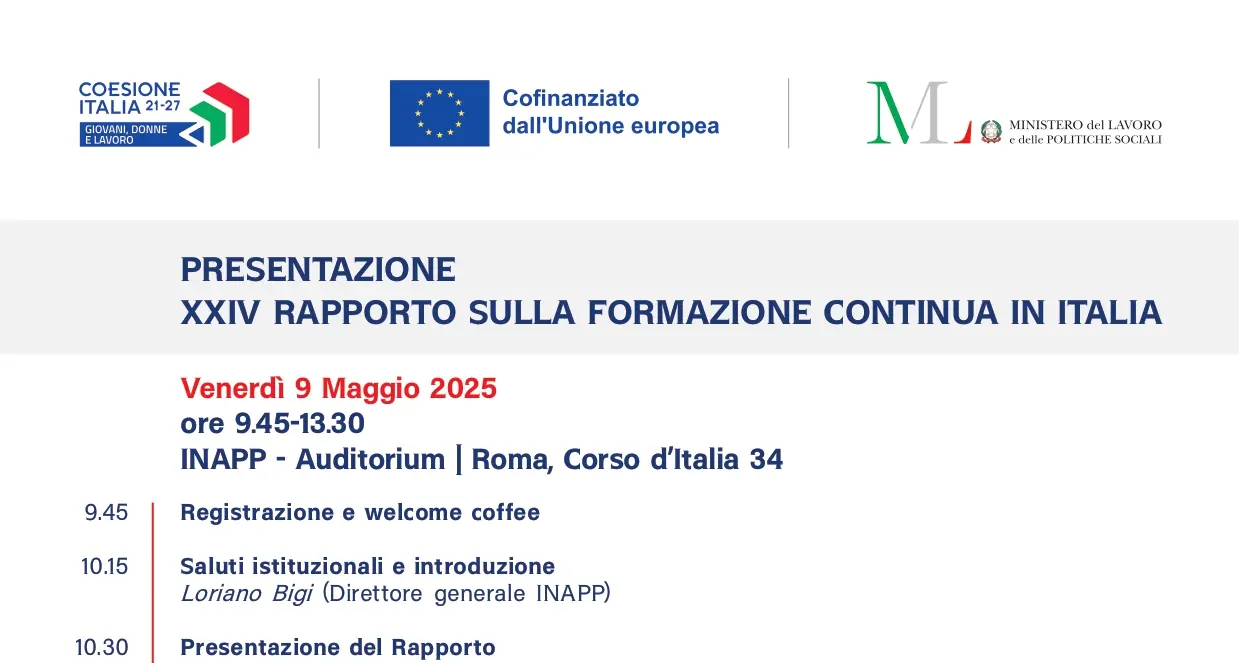 Presentazione XXIV Rapporto sulla formazione continua in Italia