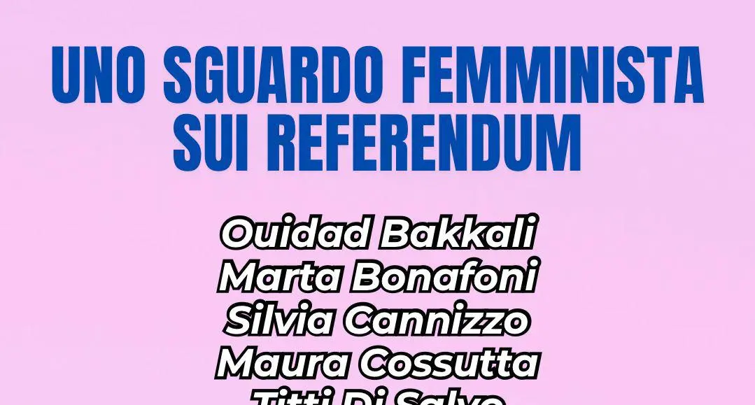 Uno sguardo femminista sui referendum
