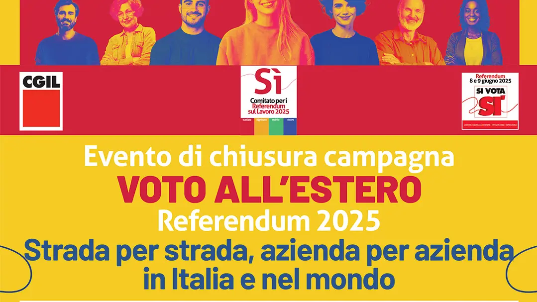 Closing event for the 2025 referendum campaign for Italians living abroad