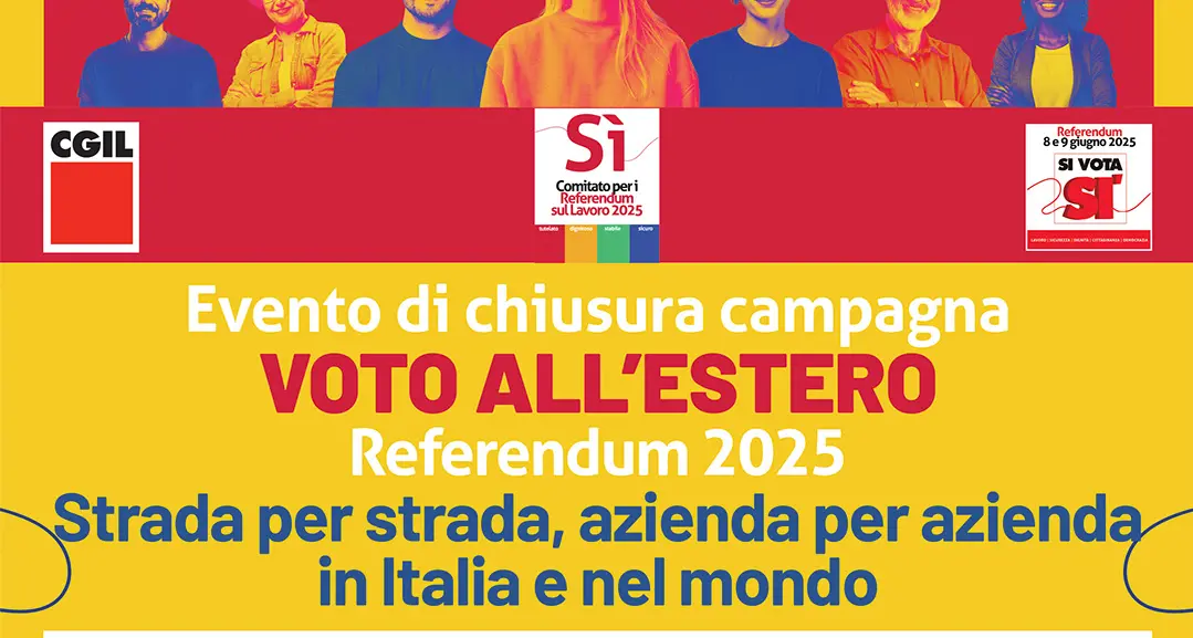 Closing event for the 2025 referendum campaign for Italians living abroad