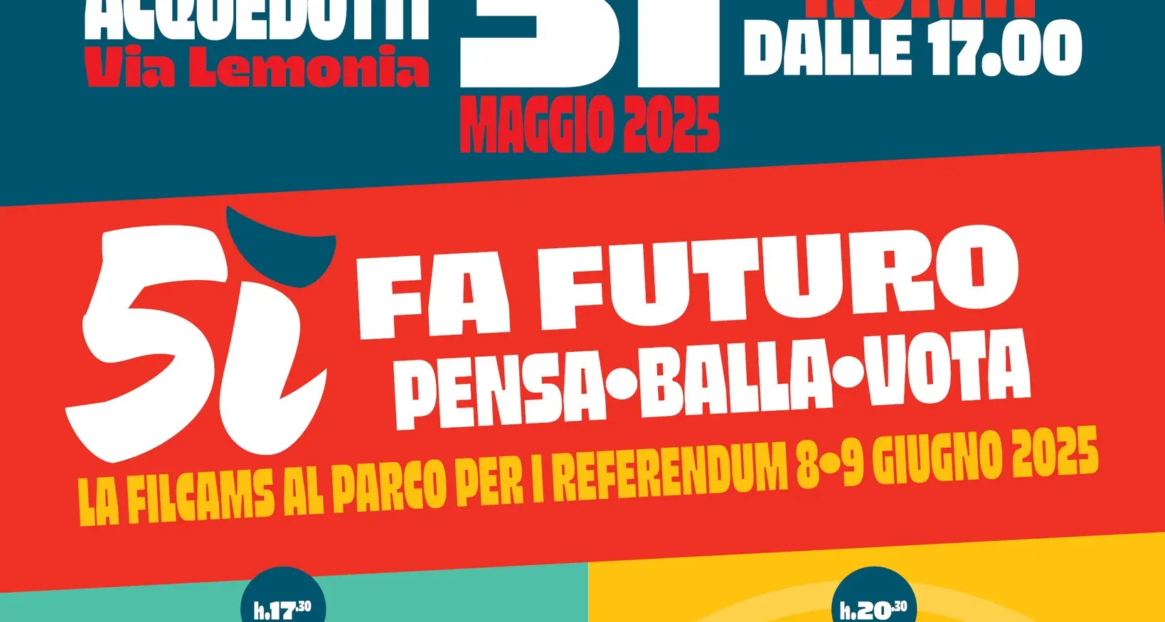 Referendum: sabato 31 maggio Landini a iniziativa “5ì fa futuro, pensa, balla, vota!\"