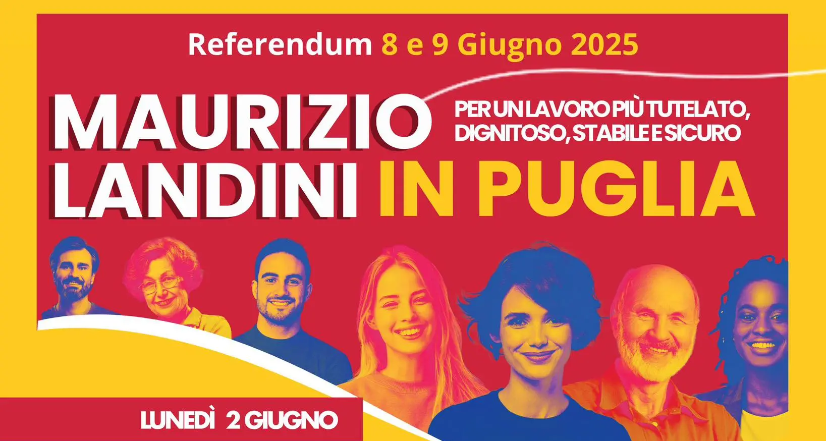 Referendum 8 e 9 giugno – Iniziative in Puglia con Landini
