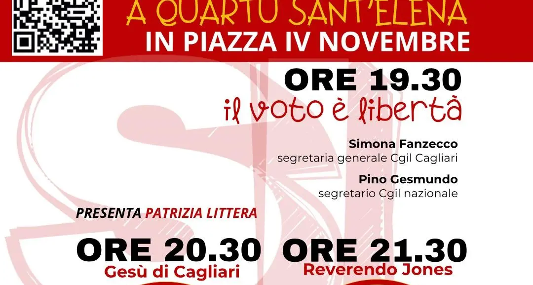 Referendum 8 e 9 giugno – Evento chiusura campagna referendaria a Quartu Sant’Elena