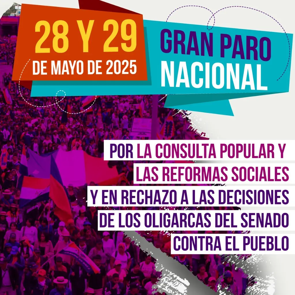 Colombia, la CGIL a fianco dello sciopero contro il blocco della consultazione popolare sulla riforma del lavoro