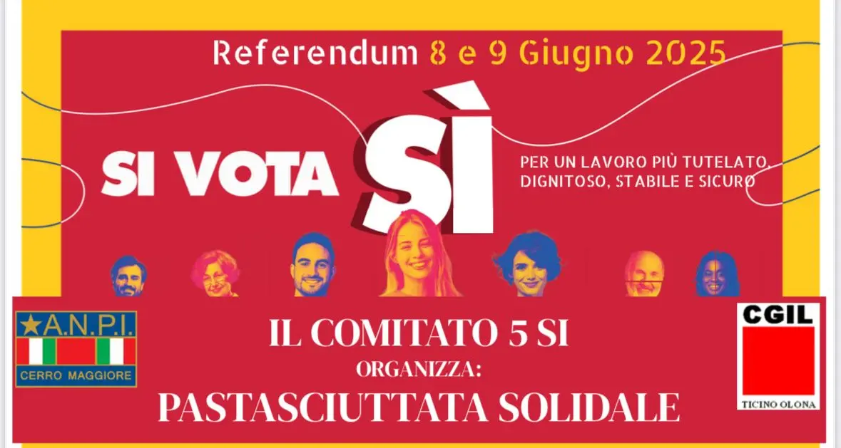 Referendum 8 e 9 giugno – Evento di chiusura della campagna referendaria a Cerro Maggiore