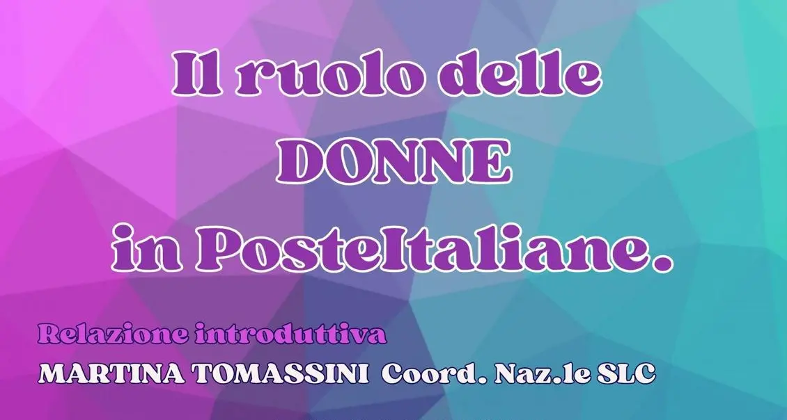Il ruolo delle DONNE in Poste Italiane