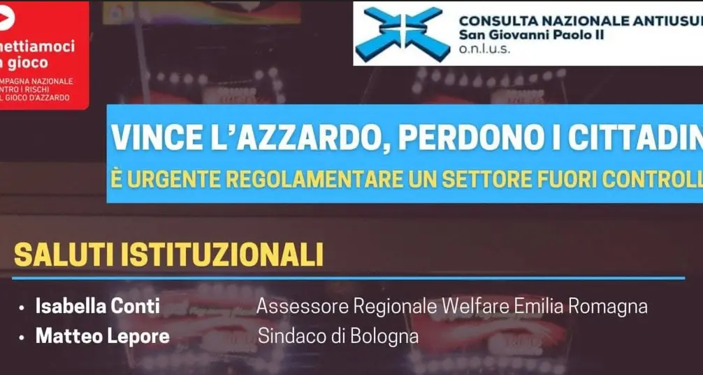 Vince l’azzardo, perdono i cittadini. E’ urgente regolamentare un settore fuori controllo