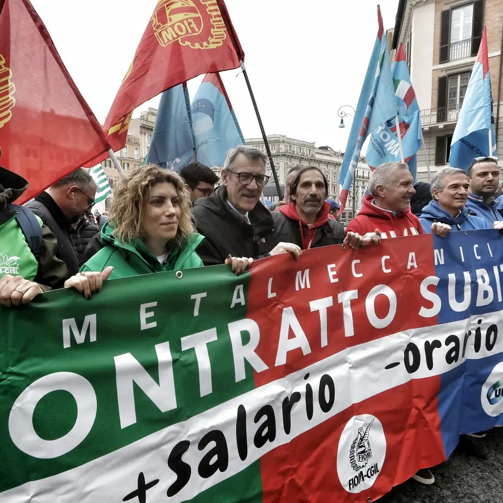 Contratti: Landini, al fianco dei metalmeccanici alla 40esima ora di sciopero