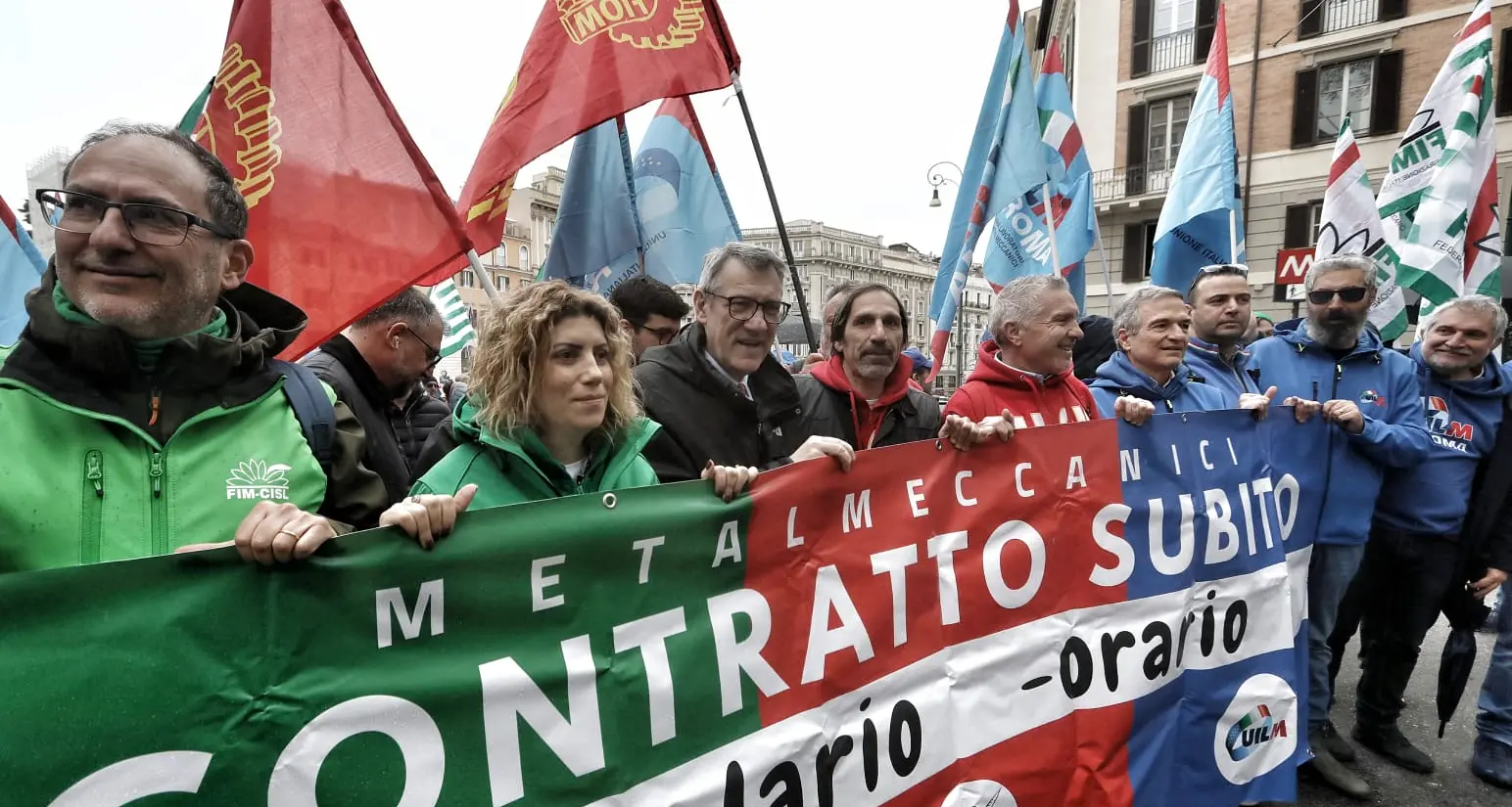 Contratti: Landini, al fianco dei metalmeccanici alla 40esima ora di sciopero