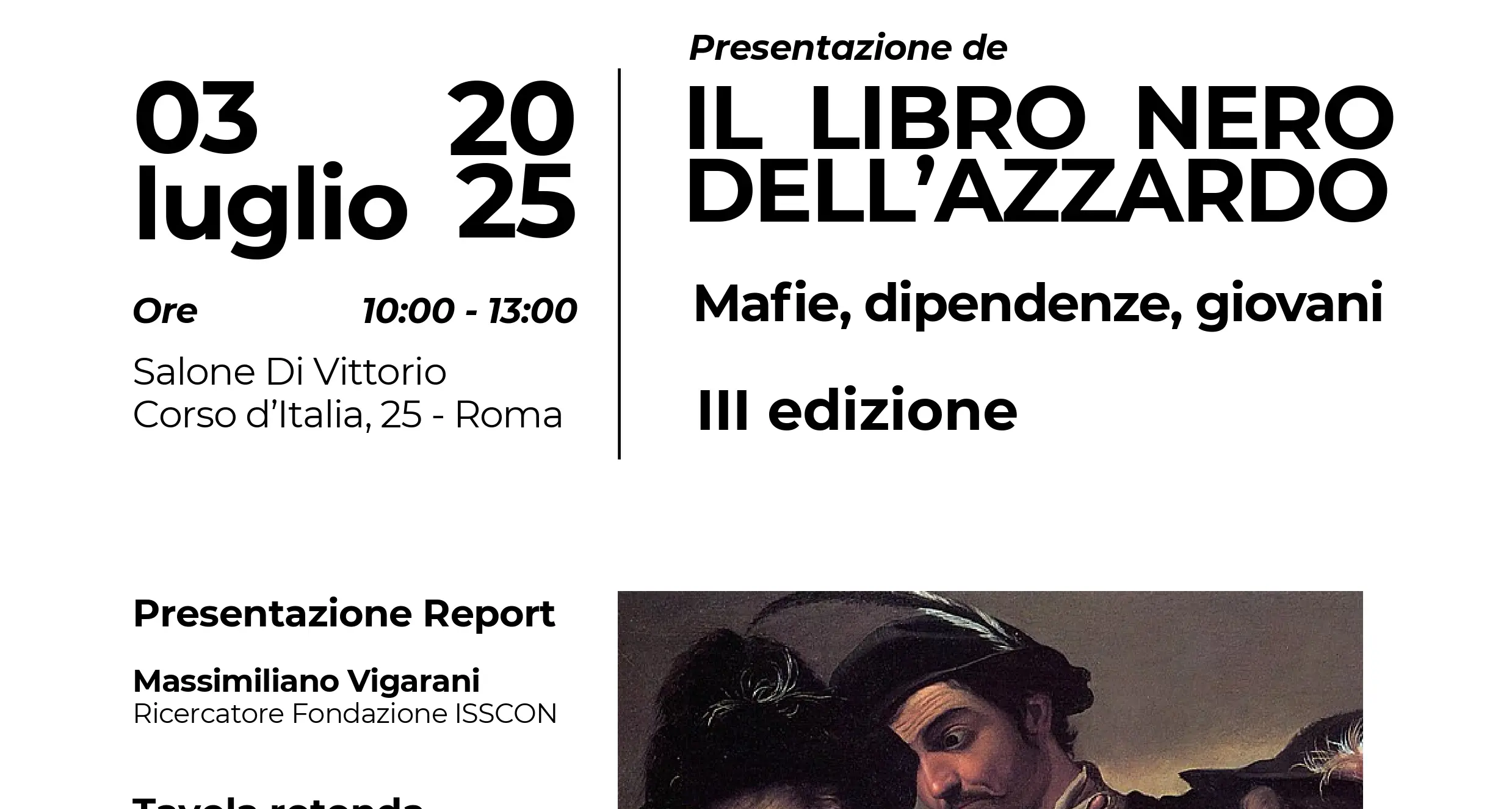 Presentazione 3^ edizione de ‘Il libro nero dell’azzardo’