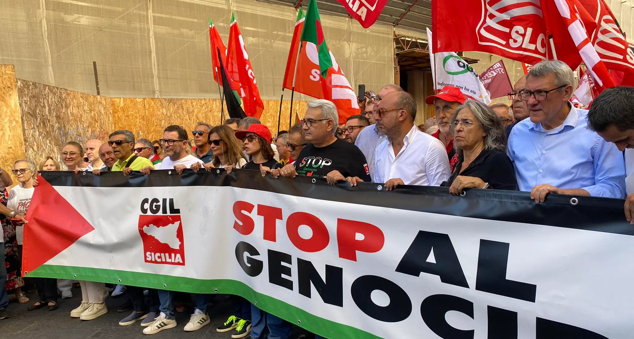 Catania, Landini: “Logica profitto porta mondo a riarmo e alla guerra”