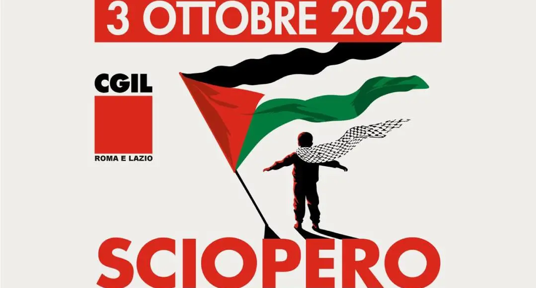 Sciopero generale in difesa di Flotilla per Gaza – manifestazione a Roma