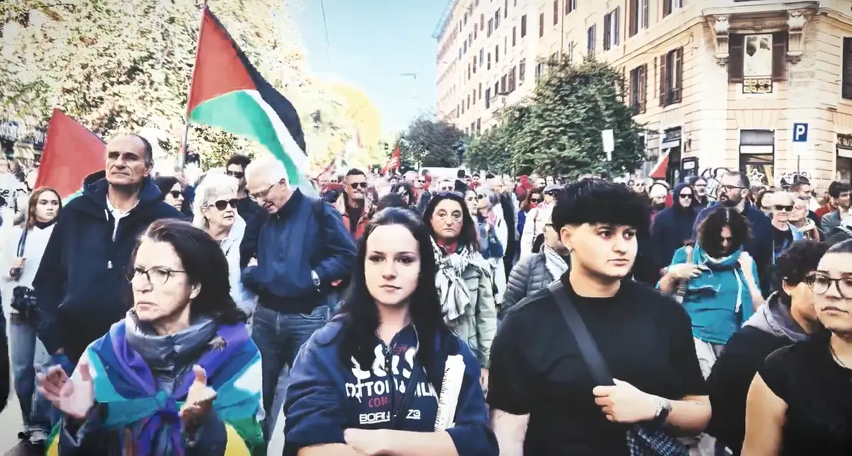 La marea di Roma per la Flotilla e Gaza