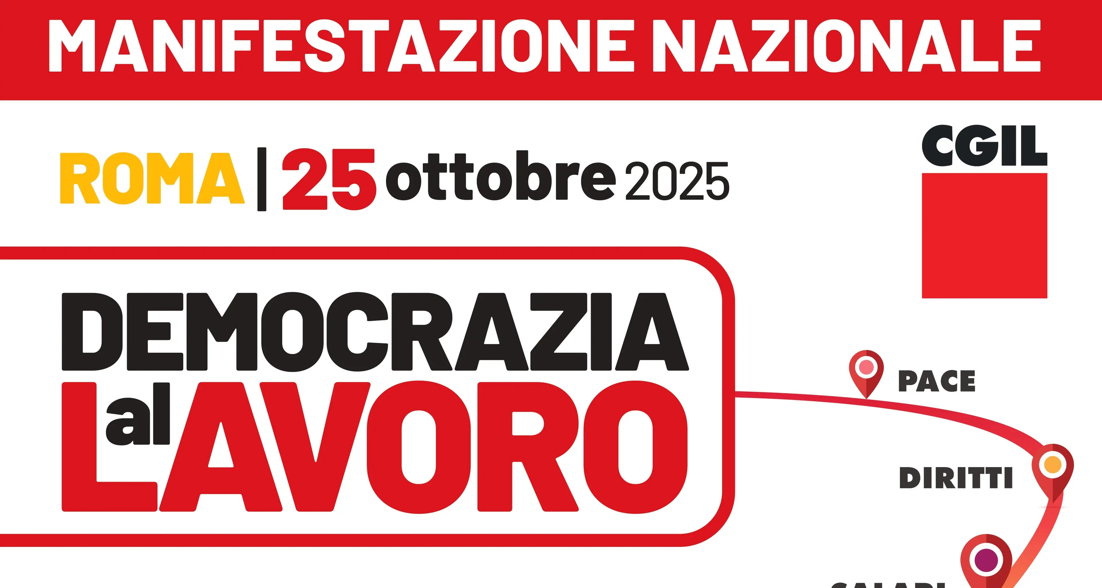 Manifestazione nazionale Cgil ‘Democrazia al Lavoro’