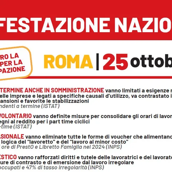 Verso il 25 ottobre. Focus contro la precarietà per la buona occupazione