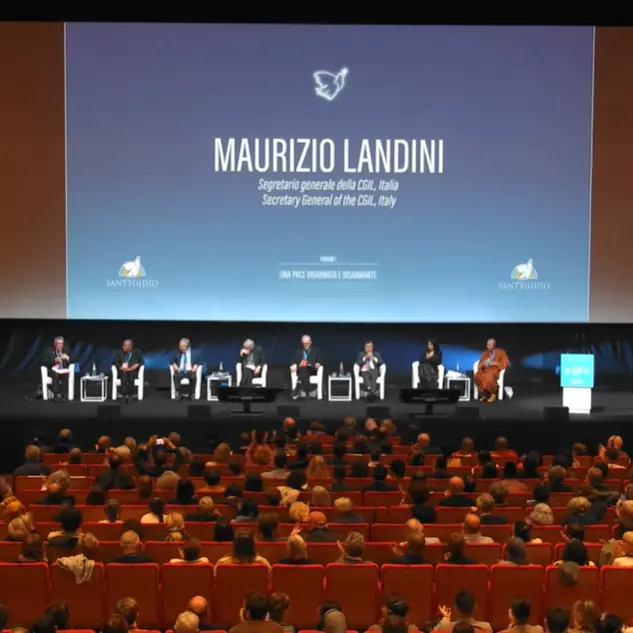 Maurizio Landini all’incontro della Comunità di Sant'Egidio: \"Bloccare la politica del riarmo, difendere la democrazia praticandola\"