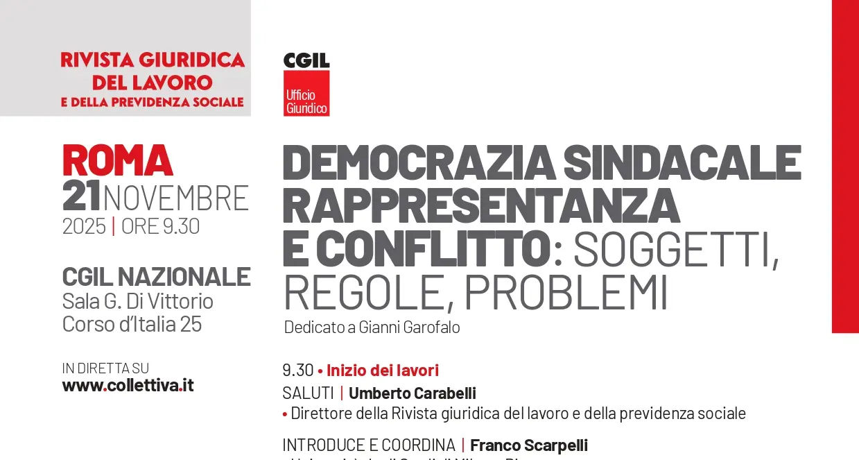 Democrazia sindacale, rappresentanza e conflitto: soggetti, regole, problemi