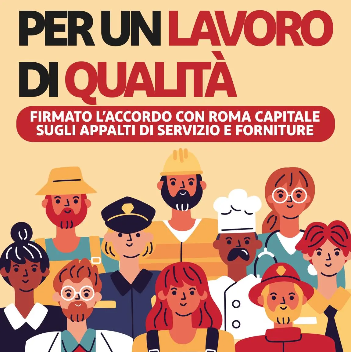 Appalti: Cgil, accordo di Roma investe su qualità occupazione nei servizi