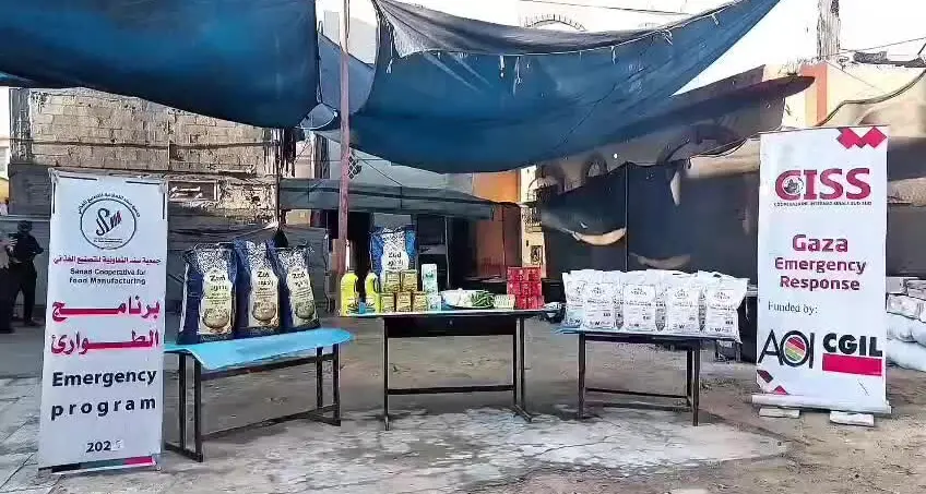 Cgil per Gaza: quinta azione umanitaria, 24.600 pasti caldi nei campi profughi palestinesi