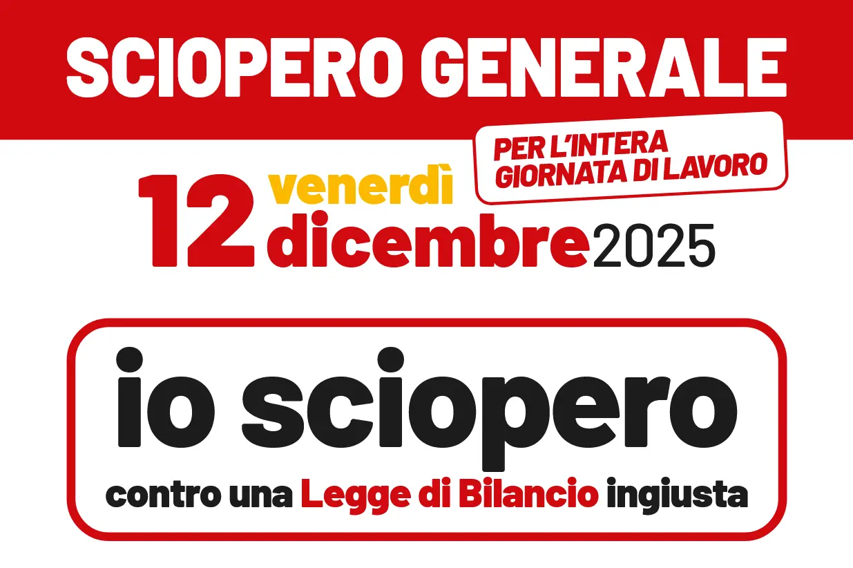 12 dicembre sciopero generale Cgil, Susy Esposito: “Partecipate, cambiamo la manovra”