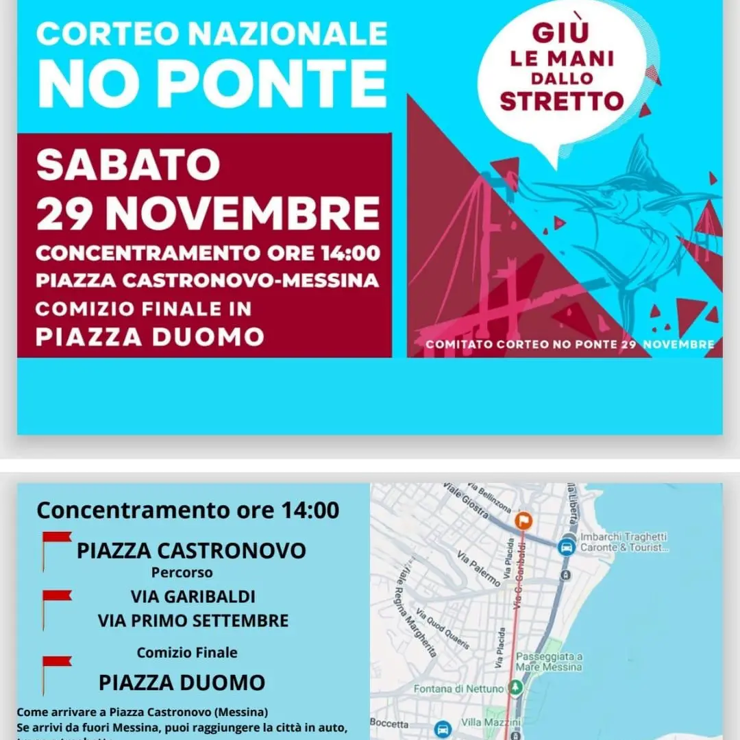 Ponte Stretto: Cgil il 29 novembre a Messina a corteo nazionale ‘No ponte’
