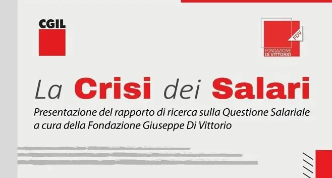 Cgil: presentazione rapporto “La crisi dei salari” con Landini
