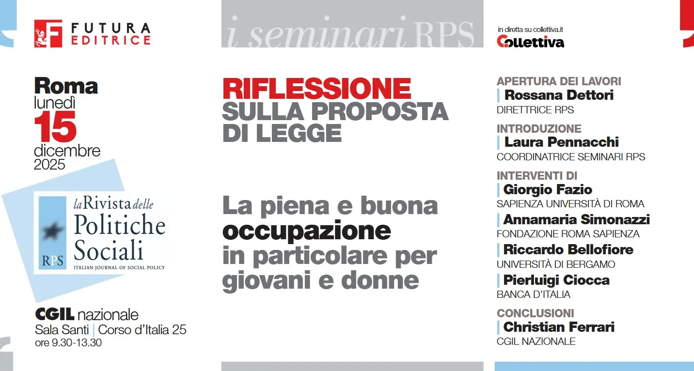 Riflessione sulla proposta di legge. La piena e buona occupazione in particolare per giovani e donne