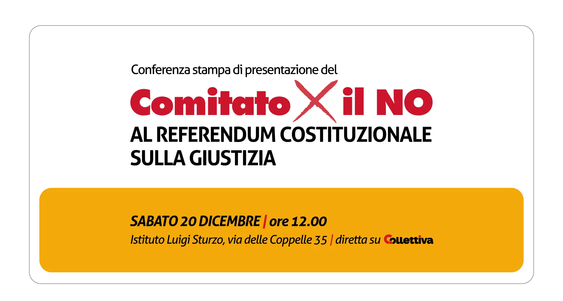 Giustizia, nasce il Comitato per il NO al referendum